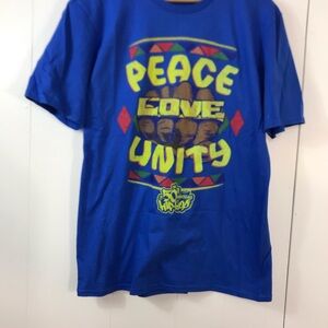 Blue Peace Love Unity T-Shirt